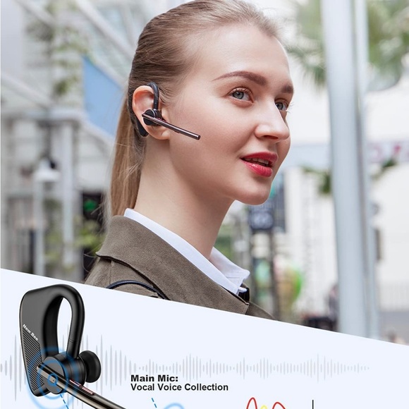 Bluetooth headset, wireless with display charging case - Picture 3 of 7